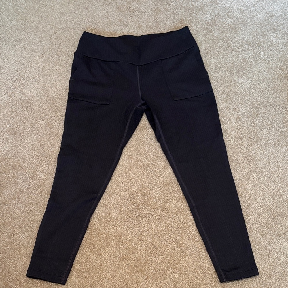 Mondetta Dark Gray Herringbone Leggings